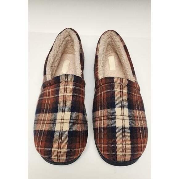 Royal Class MEN'S MEMORY FOAM SLIPPERS GREEN BLACK Size 13 - Picture 6 of 8